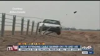 More cable barriers being installed on Ind. interstates