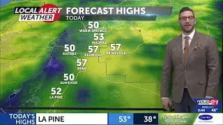 More mild temperatures with partly to mostly cloudy conditions