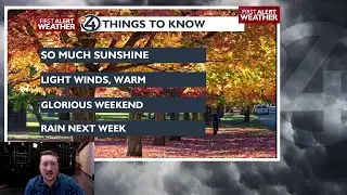 More sunshine and warm fall afternoons
