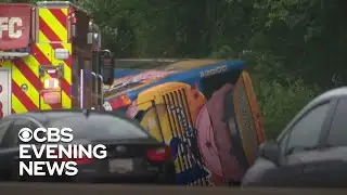 More than 2 dozen hurt in passenger bus crash