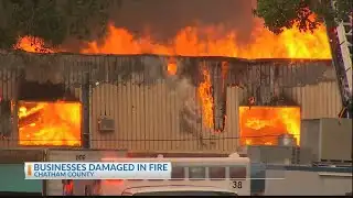 Morning fire damages local businesses