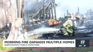 Morning fire damages multiple homes