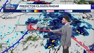 Mostly clear & calm overnight, tracking rain chances this holiday week