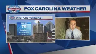 Mostly clear sky with warm temps