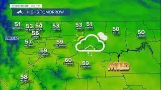 Mostly cloudy and mild with little to no wind on Wednesday!