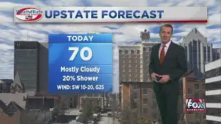 Mostly cloudy, but warm temps today