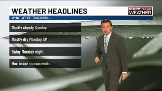 Mostly cloudy today; big rain chance Monday night ahead of a midweek cool down