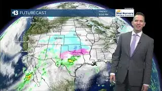 Mostly Cloudy Today, Isolated Showers Friday Into Saturday