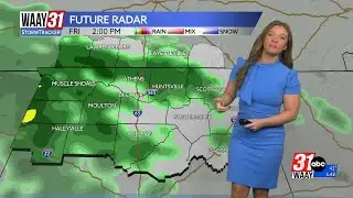Mostly cloudy today, with rain chances increasing by lunchtime