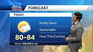 Mostly sunny and seasonable Thursday