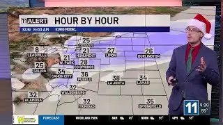 Mostly sunny and warm, records possible on Christmas