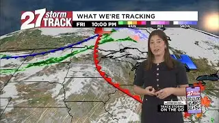 Mostly sunny day as winds calm for a quiet end to the week