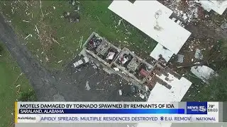 Motels damaged by tornado spawned by remnants of Ida