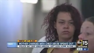 Mother charged with child abuse speaks