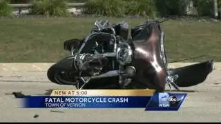 Motorcycle crash with van leaves woman dead