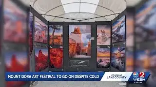 Mount Dora Arts Festival moves forward despite the cold