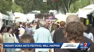 Mount Dora Arts Festival moves forward despite the cold