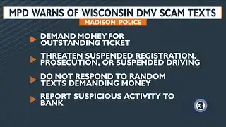 MPD warns of Wisconsin DMV scam texts