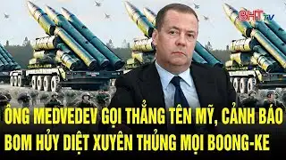 Mr. Medvedev called out the US directly, warning that destructive bombs could penetrate all bunke...