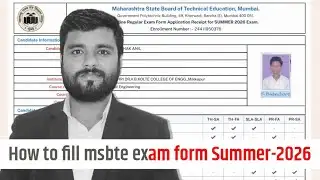 MSBTE Exam Form Filling Process ENDS SOON! Step-by-step process Summer 2026
