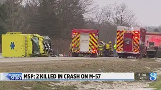 MSP: Two killed in crash on M-57 in Oakfield Twp.