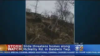Mudslide Brings Trees, Debris Onto Baldwin Twp. Road