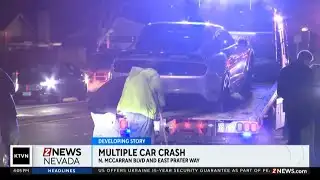 Multi-car crash in Sparks