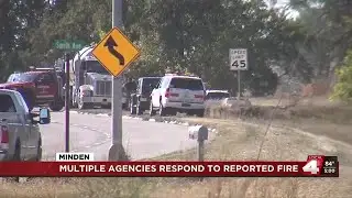 Multiple agencies respond to reported fire in Minden