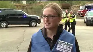 Multiple agencies respond to school bus crash during training exercise