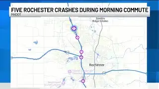 Multiple crashes reported on Highway 52 early Monday morning