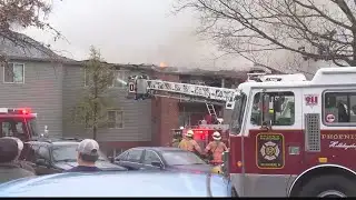Multiple crews battle apartment fire