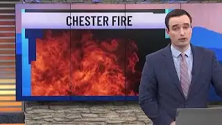 Multiple crews battle garage fire in Chester