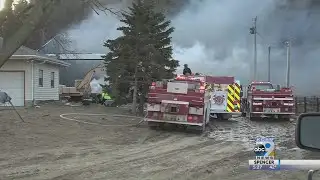 Multiple Crews Battle Shed Fire