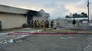 Multiple crews respond to fire at business in Arab