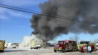 Multiple crews respond to structure fire at Chazy trucking company