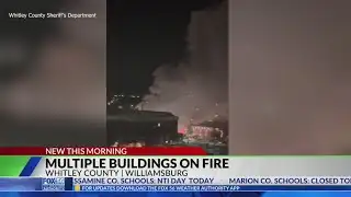 Multiple departments battle downtown Williamsburg fire