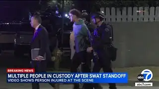 Multiple detained after SWAT surrounds North Hollywood home
