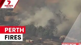 Multiple emergency bushfires rage across Perth | 7NEWS