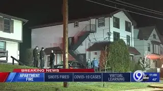 Multiple fire crews battle apartment fire