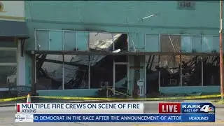 Multiple fire crews respond to Atkins fire