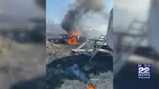 Multiple fire departments called to brush fire in Brimfield