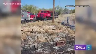 Multiple Grass Fires Ignite Across West Texas