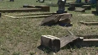 Multiple headstones found with damages at historic east side cemeteries