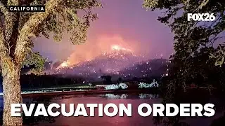 Multiple large fires burning in California