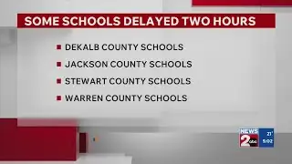 Multiple Middle TN school districts delayed Monday due to extreme cold