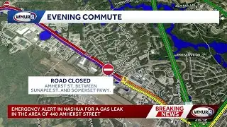 Multiple roads closed in Nashua after fire, explosion on Amherst Street