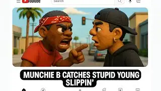 MUNCHIE B CATCHES STUPID YOUNG SLIPPIN IN LONG BEACH! : SHOTS FIRED