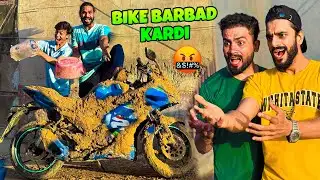 MUNNE OR KHIZER NE MERI BIKE TABAH KARDI 🤬 | MISHKAT KHAN FICTION VLOG
