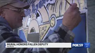 Mural honors fallen deputy in Muncie