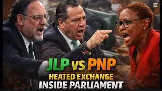 MUST SEE  MARK GOLDING VS DARYL VAZ Heated exchange INSIDE JAMAICA PARLIAMENT.  